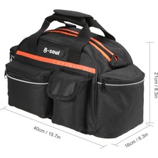 B-Soul 15L Bisiklet Arka Koltuk Çanta Raf Gövde Sepeti Pannier (Yurt Dışından)