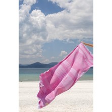 İrya Shark %100 Pamuk Peştemal Pembe 90x170