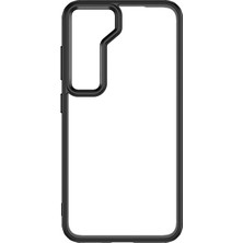 Case 4U Samsung Galaxy S23 Plus Kılıf Darbe Koruyucu Arkası Buzlu Silikon Volks Arka Kapak Siyah