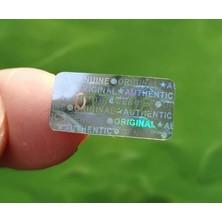 Yate10 980 Adet 1X2CM Hologramlı Gümüş Garanti Etiketi Seri Numaralı