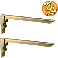 Badem10 Katlanır Raf Altı Ayağı Metal Ayakları 28 X 10 Cm (2 Adet)