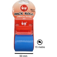 Ve-Ge Vege Pack Roll Ambalaj Bandı 50 mm x 15 Metre Mavi