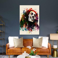 SML Tablo Bob Marley Grafiti Ünlü Şarkıcı Kanvas Tablo