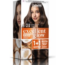 Ostwint Excellent Glow 1+1 Hediyeli Saç Boyası Seti No.6.77 Fındık Kabuğu