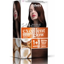 Ostwint Excellent Glow 1+1 Li Saç Boyası Seti No.5.64 Açık Kestane Kızıl Bakır