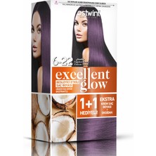 Ostwint Excellent Glow 1+1 Li Saç Boyası Seti No.6.22 Patlıcan Moru