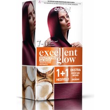 Ostwint Excellent Glow 1+1 Li Saç Boyası Seti No.7.6 Ateş Kızılı