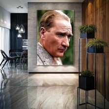 SML Tablo Mustafa Kemal Atatürk Portre Karizma Kanvas Tablo