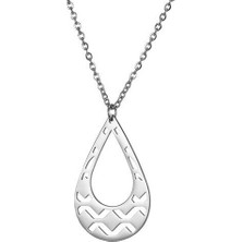 Gümüşcüm Damla Baklava Tasarım Gümüş Kolye