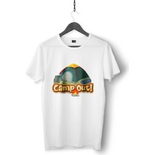 WHİPLASH Kamp Konseptli Özel Tasarım Tişört , Çatlama Solma Yapmayan Premium Kalite T-Shirt ,unisex Tshirt