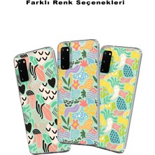 Printify Xiaomi Poco X3 Nfc ile Uyumlu 1mm Kapak Memphis Desen Tasarımlı Şeffaf Silikon Kılıf