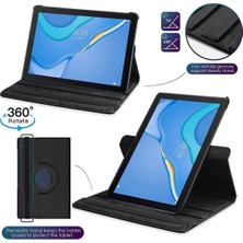 MTK Moveteck Honor Pad 8 12 Inç Tablet Uyumlu Kılıf Dönebilen 360 Kılıf + Ekran Koruyucu + Dokunmatik Kalem Zırh Set Koruma