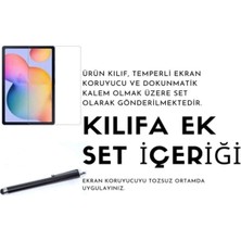 MTK Moveteck Honor Pad 8 12 Inç Tablet Uyumlu Kılıf Dönebilen 360 Kılıf + Ekran Koruyucu + Dokunmatik Kalem Zırh Set Koruma