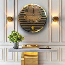 STE Desing Dekoratif Modern Sarkaçlı Duvar Saati, Ahşap Duvar Saati,duvar Saati,wall Clock,