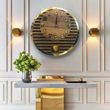 STE Desing Dekoratif Modern Sarkaçlı Duvar Saati, Ahşap Duvar Saati,duvar Saati,wall Clock,