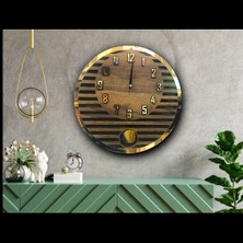 STE Desing Dekoratif Modern Sarkaçlı Duvar Saati, Ahşap Duvar Saati,duvar Saati,wall Clock,