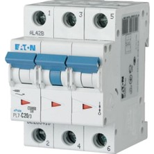 Eaton PL7-C20-3 Otomatik Sigorta-10KA-C Eğrisi-3x2-Eaton 263410