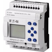 Eaton 197211 EASY-E4-UC-12RC1 Easy-E4 Röle-Ekranlı, 12VDC- Röle & Aksesuarı