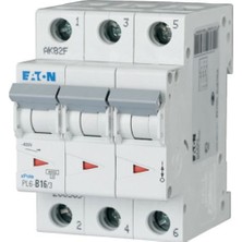 Eaton PL6-B16/3 Otomatik Sigorta - 6ka - B Eğrisi - Y7-286589