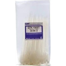 Güven Gwest Gtk 190STC 190X4.8 mm (100 Adet) Etiketli Beyaz Kablo Bağı