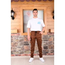 Black Steel Bel ve Paça Lastikli Yanları Kargo Cep Fermuarlı  Erkek PANTOLON-4444