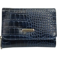 SİA ÇANTA Ollbag Kadın Orta Boy Taş Desen Cüzdan Üç Yana Açılan Fermuarlı Bozuk Para Gözlü Kullanışlı Cüzdan