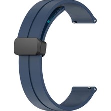 AktarMobile Huawei Watch Gt Runner Silikon Kordon Magnetik D Tokalı Spor Kayış Mıknatıslı Toka