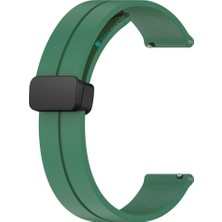 AktarMobile Huawei Watch Gt 3 46 mm Silikon Kordon Magnetik D Tokalı Spor Kayış Mıknatıslı Toka