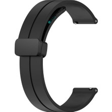 AktarMobile Samsung Gear S3 Silikon Kordon Magnetik D Tokalı Spor Kayış Mıknatıslı Toka