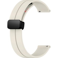 AktarMobile Huawei Watch Gt Runner Silikon Kordon Magnetik D Tokalı Spor Kayış Mıknatıslı Toka