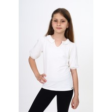 Toontoy Kids Toontoy Kız Çocuk Balon Kol Tişört