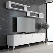 Newline Mobilya Liya Tv Ünitesi Gold 150 cm Genişlik