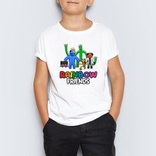 Morinna Rainbow Friends Roblox Baskılı Unisex Çocuk Tişört T-Shirt Mr-04
