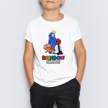 Morinna Rainbow Friends Roblox Baskılı Unisex Çocuk Tişört T-Shirt Mr-07