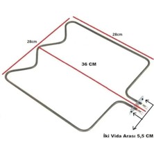 FullYedek Mekappa Rezistans , Fırın M Tipi Rezistans Mekappa Alt Rezistansı 1200 Watt