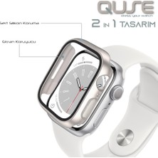 Quse Apple Watch Seri Se-6-5-4 44MM Uyumlu Ekran ve Kasa Koruyucu Yıldız Işığı