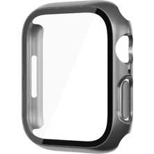 Quse Apple Watch Seri 3-2 42MM Uyumlu Ekran ve Kasa Koruyucu Uzay Grisi