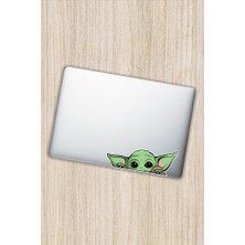 Quart Aksesuar 16 x 6 cm Yoda Sticker Araba Laptop Oto Motor Sticker
