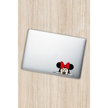 Quart Aksesuar 14 x 8 cm Minnie Mouse Sticker Araba Laptop Oto Motor Sticker