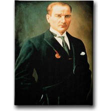 Desenlio Atatürk Portresi Kanvas Tablo