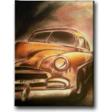 Desenlio Klasik Araba Canvas Tablo