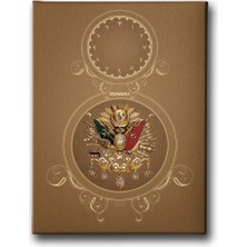 Desenlio Osmanlı Arması Saatli Tablo