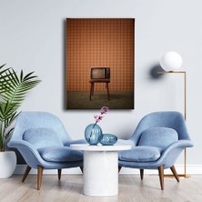 Desenlio Eski Televizyon  Canvas Tablo