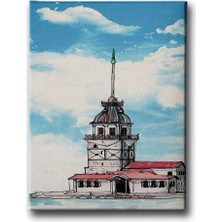 Desenlio Kız Kulesi Kanvas Tablo
