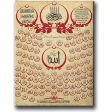 Desenlio Esma-Ül Hüsna  Tablo