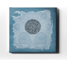 Desenlio Ihlas Suresi Motifli Dini Kanvas Tablo