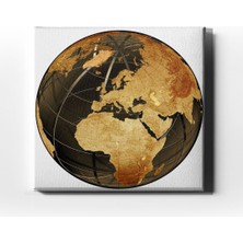 Desenlio Yer Küre Canvas Tablo