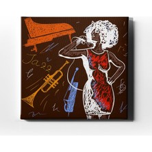 Desenlio Nostalji Mikrofon Canvas Tablo