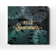 Desenlio Hello Summer Canvas Tablo