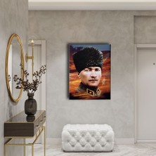 Desenlio Atatürk Portresi Kanvas Tablo